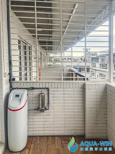 台中西屯大樓 AWJ-25L 全屋淨水與軟水設備安裝實景